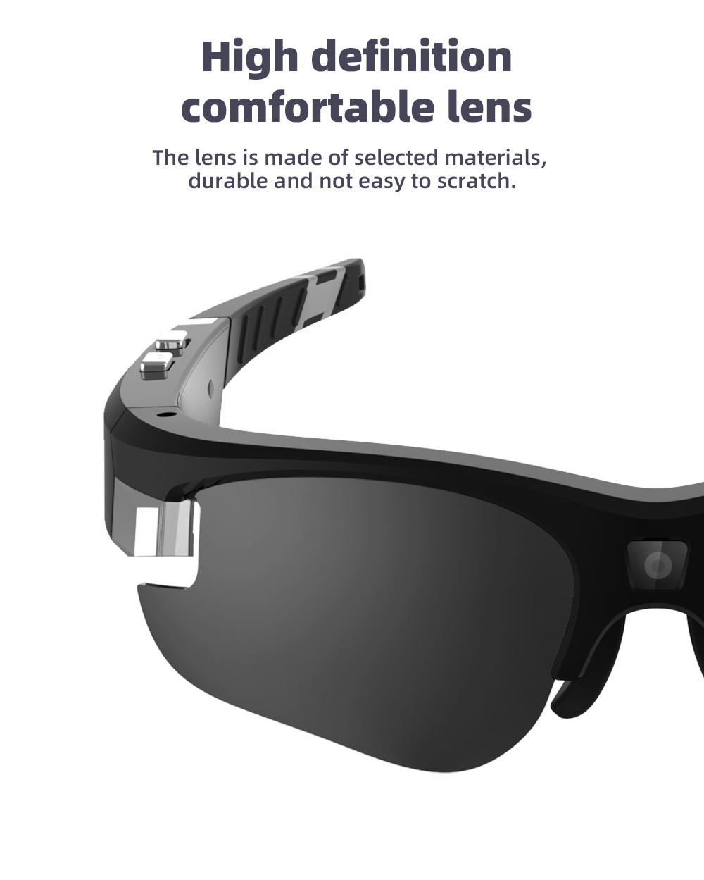 HD Wide Sports Camera Sunglasses Smart Wireless Glasses Sports Camera Sunglasses