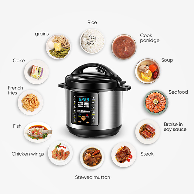 Best Selling Smart Multifunction Rice cooker Stainless Steel Inner Pot Electric Pressure Cooker