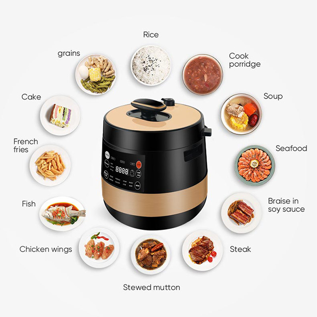 Multifunctional instant cooker pot duo 7-in-1 stainless steel electric pressure cooker