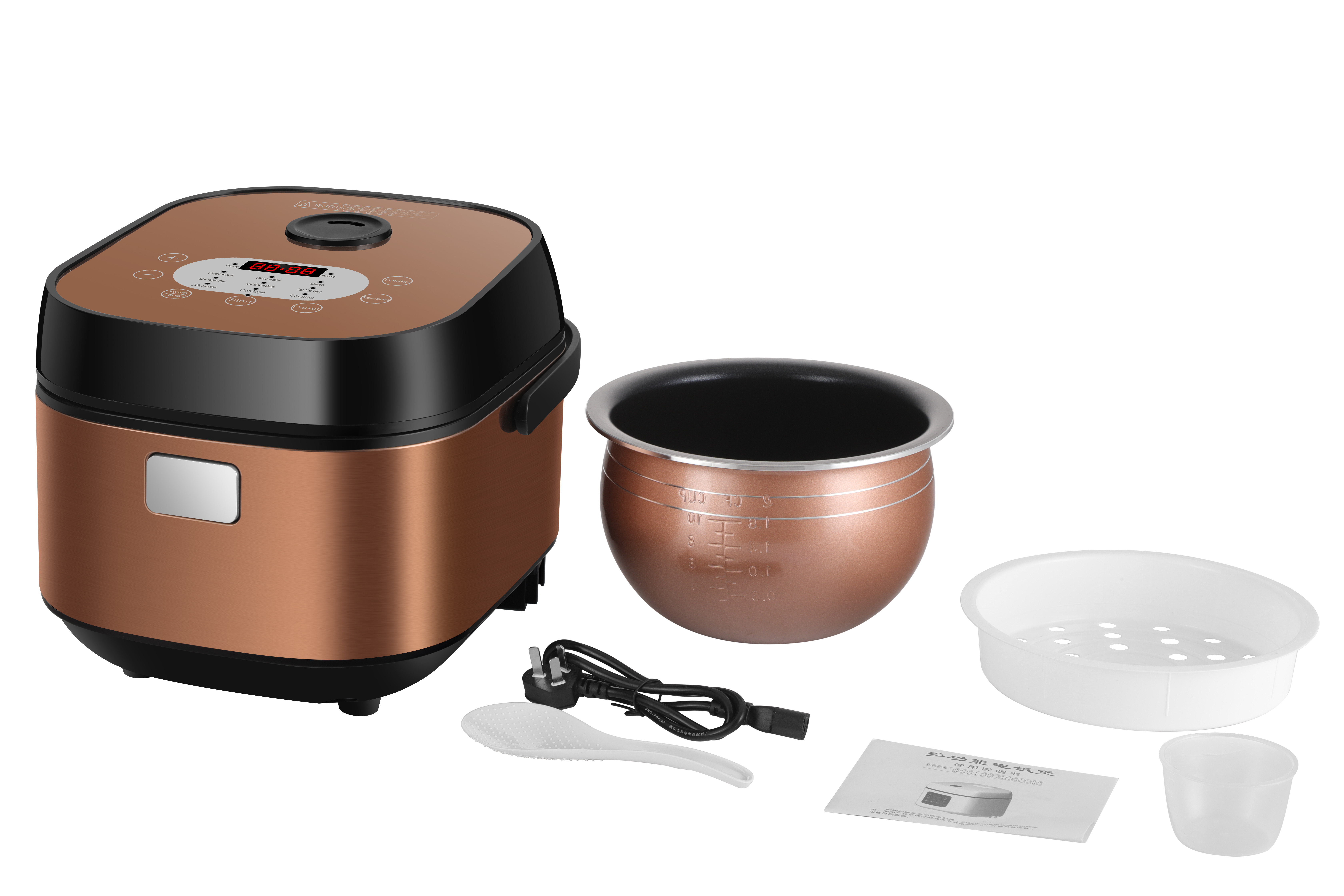 Smart Multi 3L Electric Rice Cooker Non-Stick Healthy Fast Cooking Portable Rice Cooker