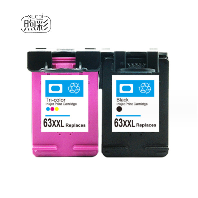 Xucai Compatible HP 63xxl 63xl 63 Ink Cartridge For Deskjet 1110 1111 1112 2130 2131 2132 2133 3630 3632 3634 Inkjet