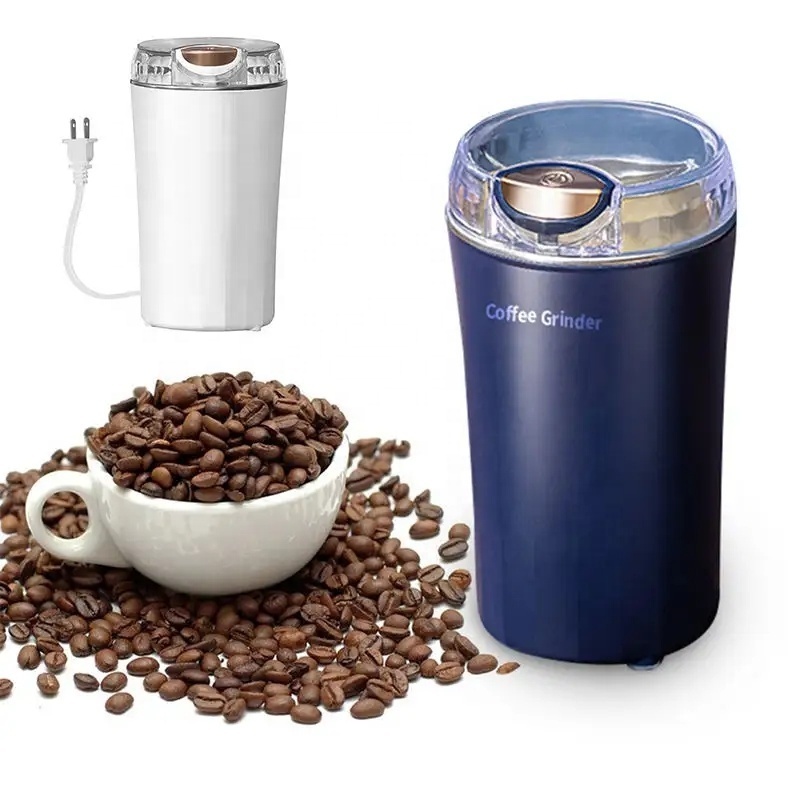 Small Coffee Grinder Food Processor Machine Pepper Mill Pink Electric Portable Coffee Spice Mini Grinder Machine