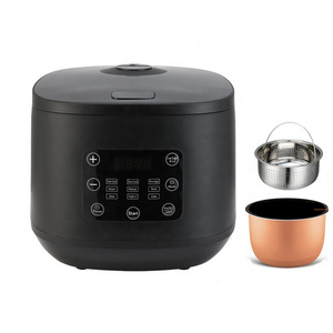 Multi Purpose Stainless Steel Double Pot Electronic Aroma Commercial Rice Cooker Gold