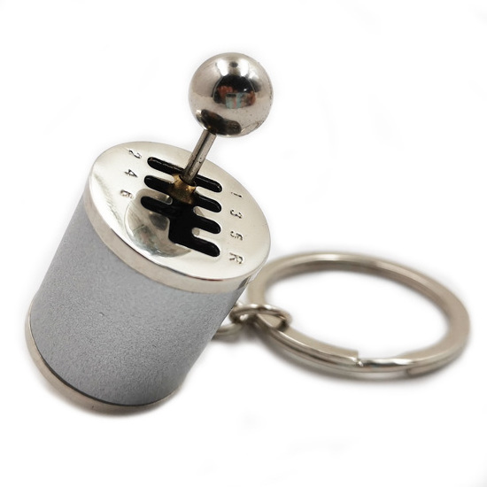 3D Six-speed Manual Car Transmission Gearbox Auto Parts Metal Keychain