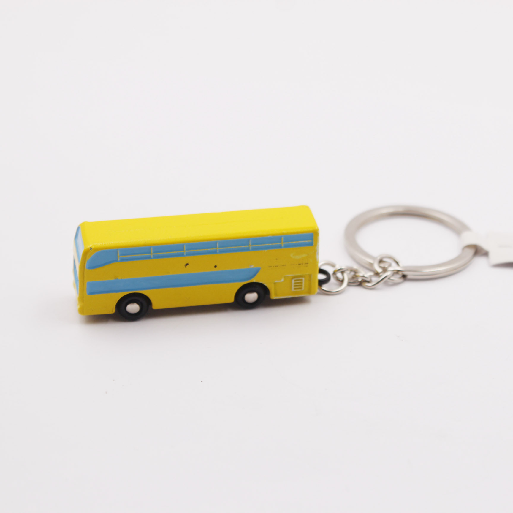 London England school car model tourist Zinc Alloy souvenirs 3D yellow color Bus Keychain key ring