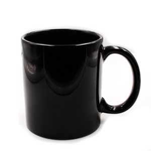 ceramic tea black coffee cup sublimation printing logo porcelain mug