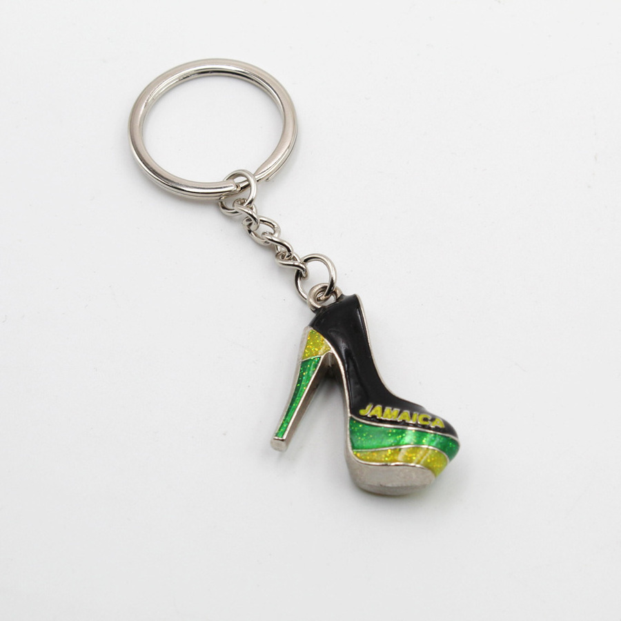 Souvenir Jamaica high-heeled Shoes Pump Keychain