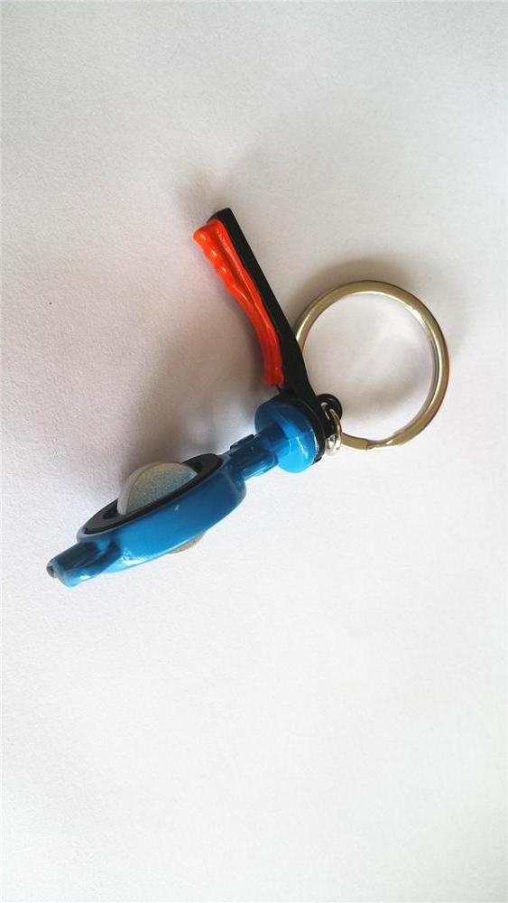 Custom 3d rotation Air butterfly valve shape keychain for souvenir and gift promotion