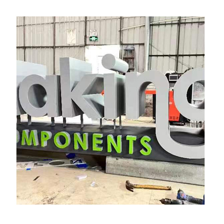 Stainless Steel Letter Sign Outdoor Waterproof Acrylic Led Advertising Letters Sign