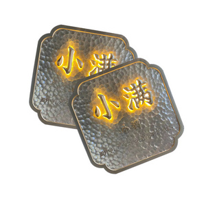 Hot Sale Acrylic Led Illuminated House Number For Hotel Door Plate