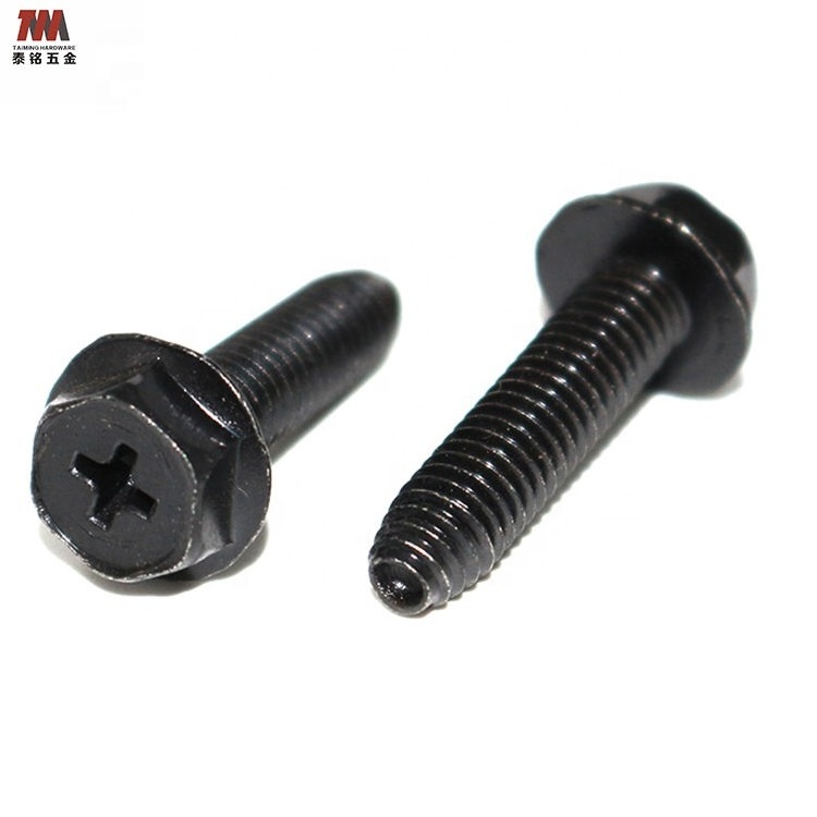 Industrial Fasteners Hardware Phillips Self tapping Screw Flange Hex Head Bolt Cross Screws M3-M6 Flange Hex Head Bolt