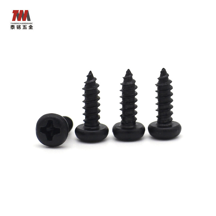 #10 Sheet Metal Screws Black Oxide Stainless Steel Phillips Pan Head screw