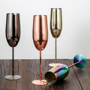 280ml Stainless Steel Wine Mug Unbreakable Shatterproof Coated Stemmed Wine Glasses Goblets for Bar Party Holiday Dining