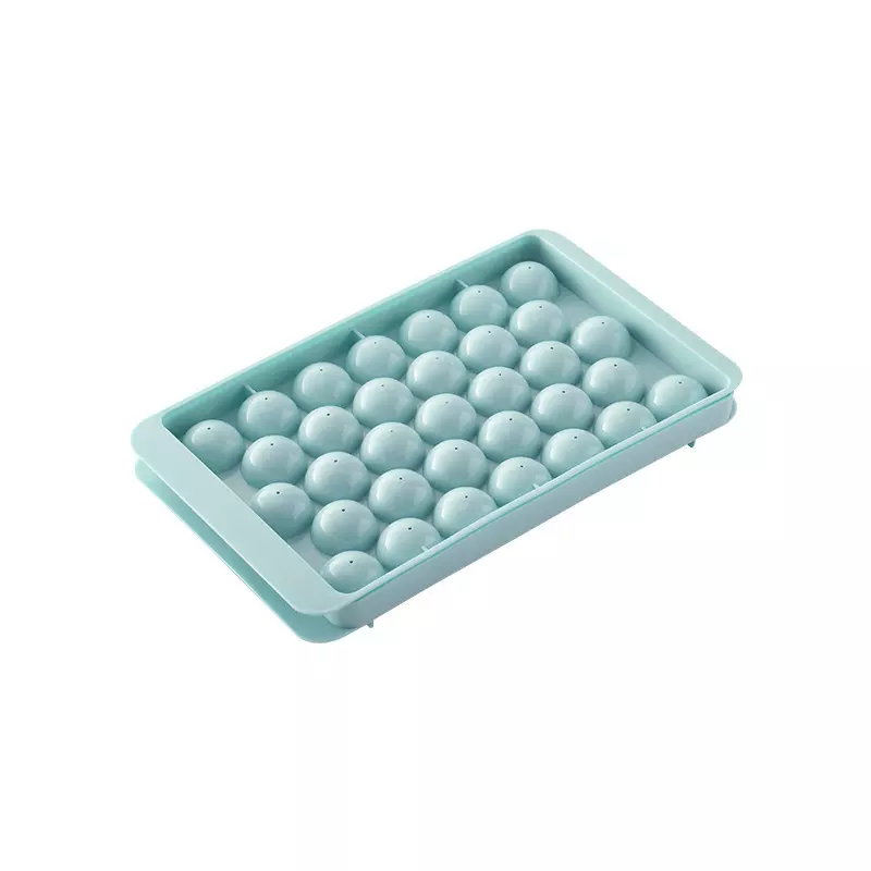 Silicone household ice maker wholesale ice ball maker mold 33 Cavity mini ice cube maker with lid