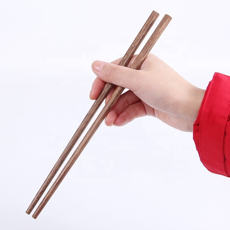 Customized Logo Natural Wood Chinese Chopsticks Gift Set Japanese Style 10 Pairs Wooden Chopsticks with Paper Box Package