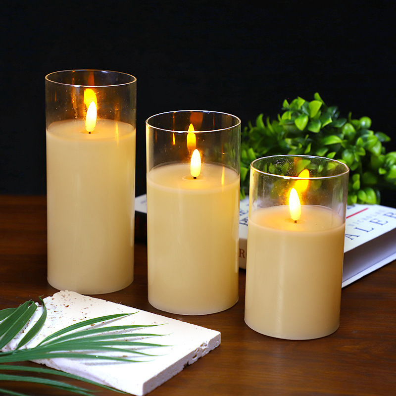 Christmas Decoration Flameless LED Electric Flickering Tea Light Candles Led Battery Power Candles Shaking Swing Candle Light