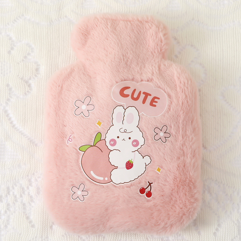 Cute Cartoon Hand Po Warm Water Bottle Mini Hot Water Bottles Portable Hand Warmer Girls Pocket Hand Feet Hot Water Bags