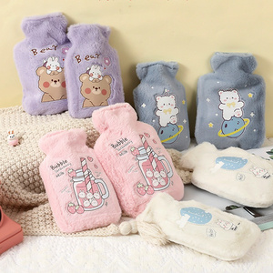 Cute Cartoon Hand Po Warm Water Bottle Mini Hot Water Bottles Portable Hand Warmer Girls Pocket Hand Feet Hot Water Bags