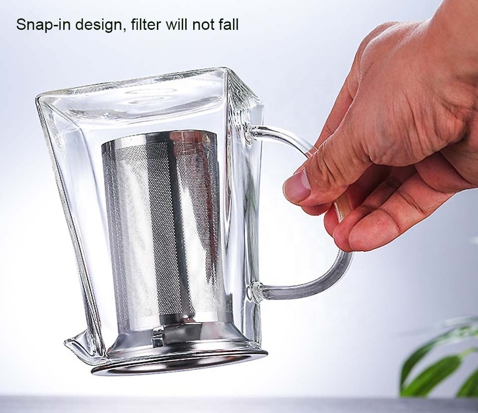 Tea Infuser Pot Heat-resistant Glass Teapot Cup With Filter Flower Tea Pot Oolong Puer Kettle Glass Coffee Tea Pot