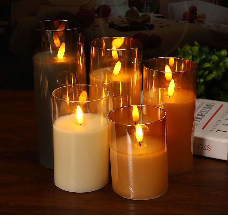 Christmas Decoration Flameless LED Electric Flickering Tea Light Candles Led Battery Power Candles Shaking Swing Candle Light