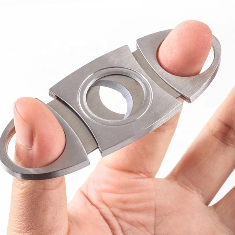 Cigar Cutter Puro New Luxury Charuto Clipper Cigar Cutter Guillotine With Gift Box Accessories Cigar Scissors