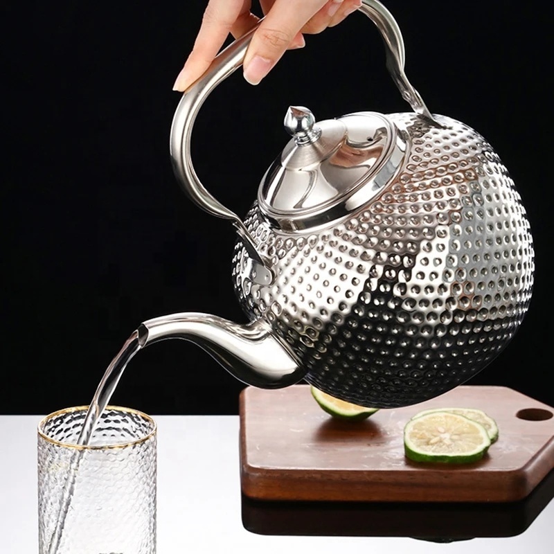 1.2/1.5/2L Teapot 304 Stainless Steel Water Tea Kettle Induction Cooker Stove Tea Pot Drinkware Kitchen Accessories