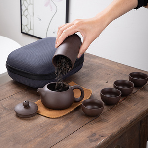 Kung fu teapot Beautiful and easy teapot kettle,Chinese Travel Ceramic Portable Tea set,Ceramic Tray Coffee Cup gaiwan