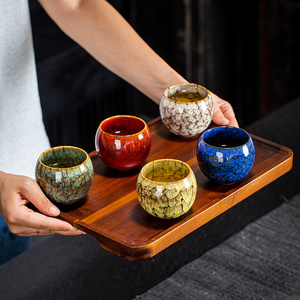 Chinese Kung Fu Tea Porcelain Mugs Japanese Style Ceramic Clay Custom Packaging Gift Set Tasting Water Espresso Coffee Tea Cup