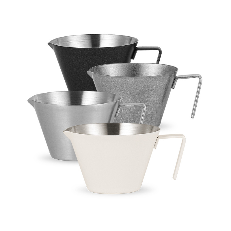 Stainless Steel Espresso Measuring Cup with handle 2/3 Pack Shot Espresso Cups 2oz Home Barista Coffee Accessories