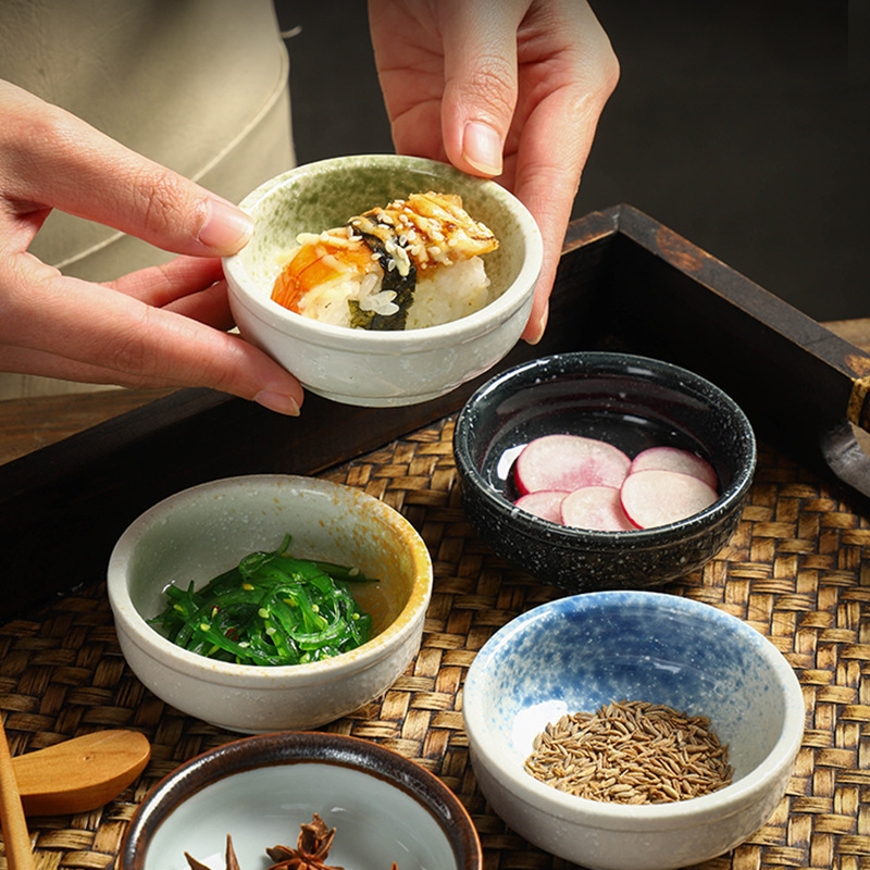 Ultra Japanese tableware restaurant ceramic crockery stoneware dipping soy sauce dish bowl ceramic serving dishes