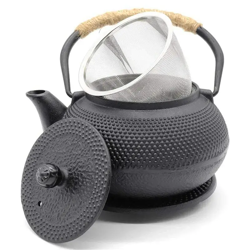 Japanese Iron Tea Pot with Stainless Steel Infuser Cast Iron Teapot Tea Kettle for Boiling Water Oolong Tea 600/800/1200ML