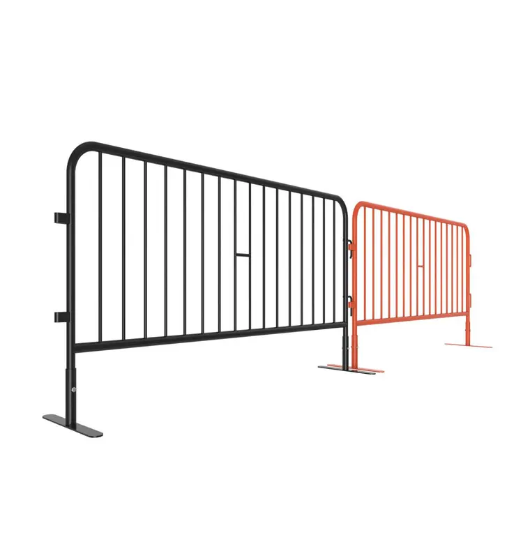 Powder Coated Activity Concert Stable Free Standing Base Crowd Control Pedestrian Barrier Temporary Fence For Event