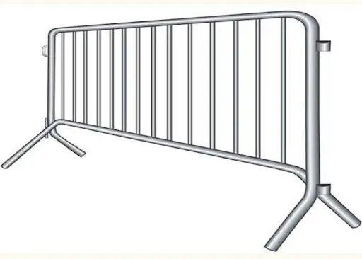 Powder Coated Activity Concert Stable Free Standing Base Crowd Control Pedestrian Barrier Temporary Fence For Event