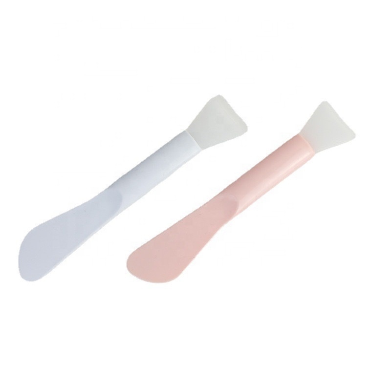 DIY Beauty Tool Custom  Logo  Soft 2 Head Face Mask Silicone  Brush