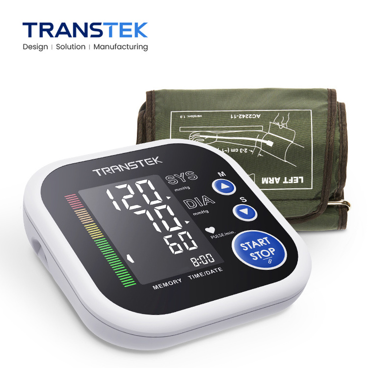 TRANSTEK 2*60 Automatic Sphygmomanometer Medical Devices Equipment Arm Cuff Connector Digital Tensiometre Blood Pressure Monitor