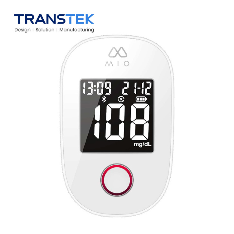 TRANSTEK Home Medical Electronic Wireless Blood Sugar Monitor Code Free Digital Smart Automatic Blood Glucose Meter