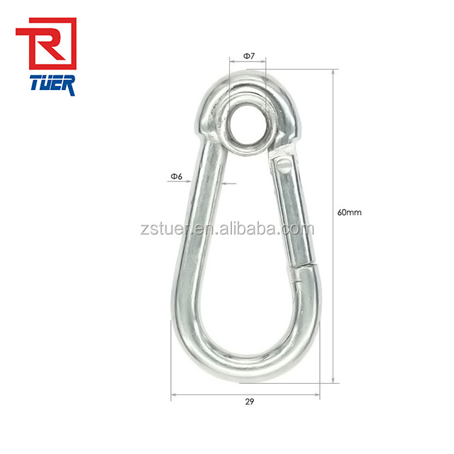 Safety 304 Stainless Steel Carabiner Snap Hook