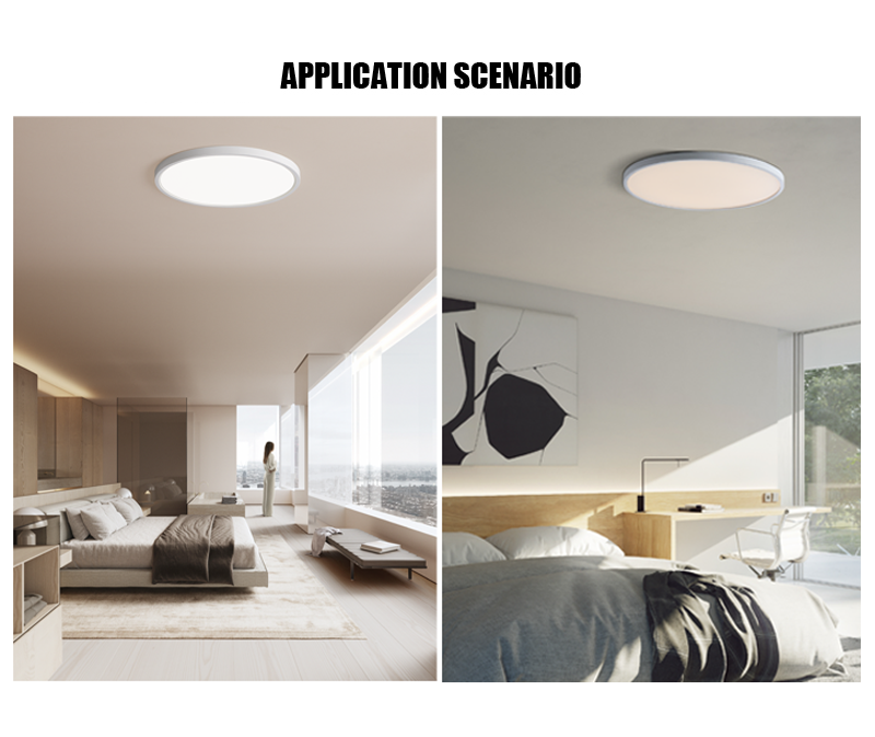 48W Home Hotel Living Room Round Kitchen Ceiling Light Slim Flush Mount Dimmable LED Ceiling Light