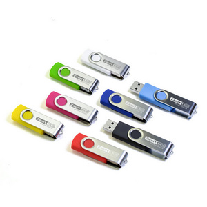 Hot selling high-speed color iron clip size capacity memory card 2.0 32G 64G customizable LOGO plastic USB flash drive