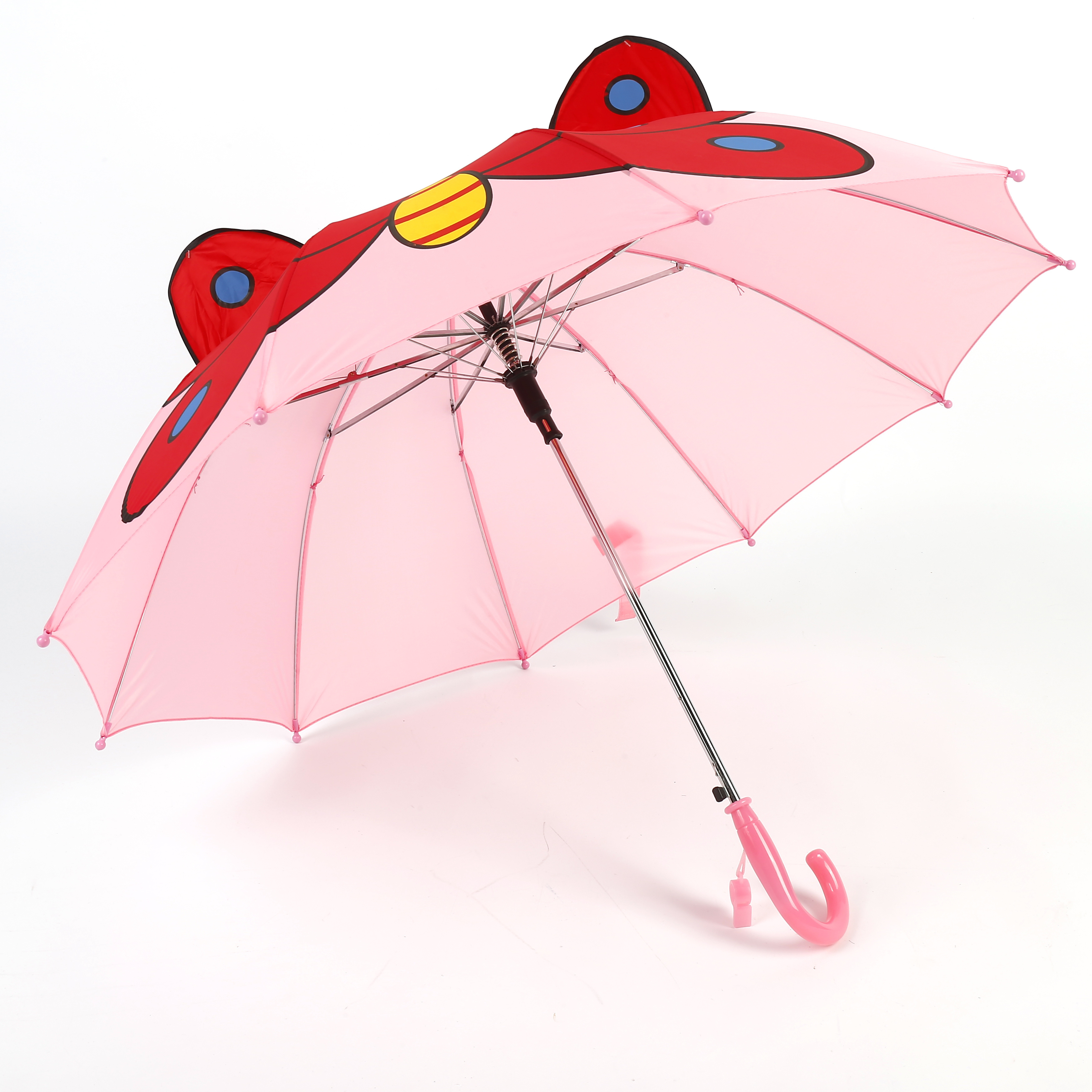 Umbrella manufacturer popular cute straight kids butterfly design umbrella