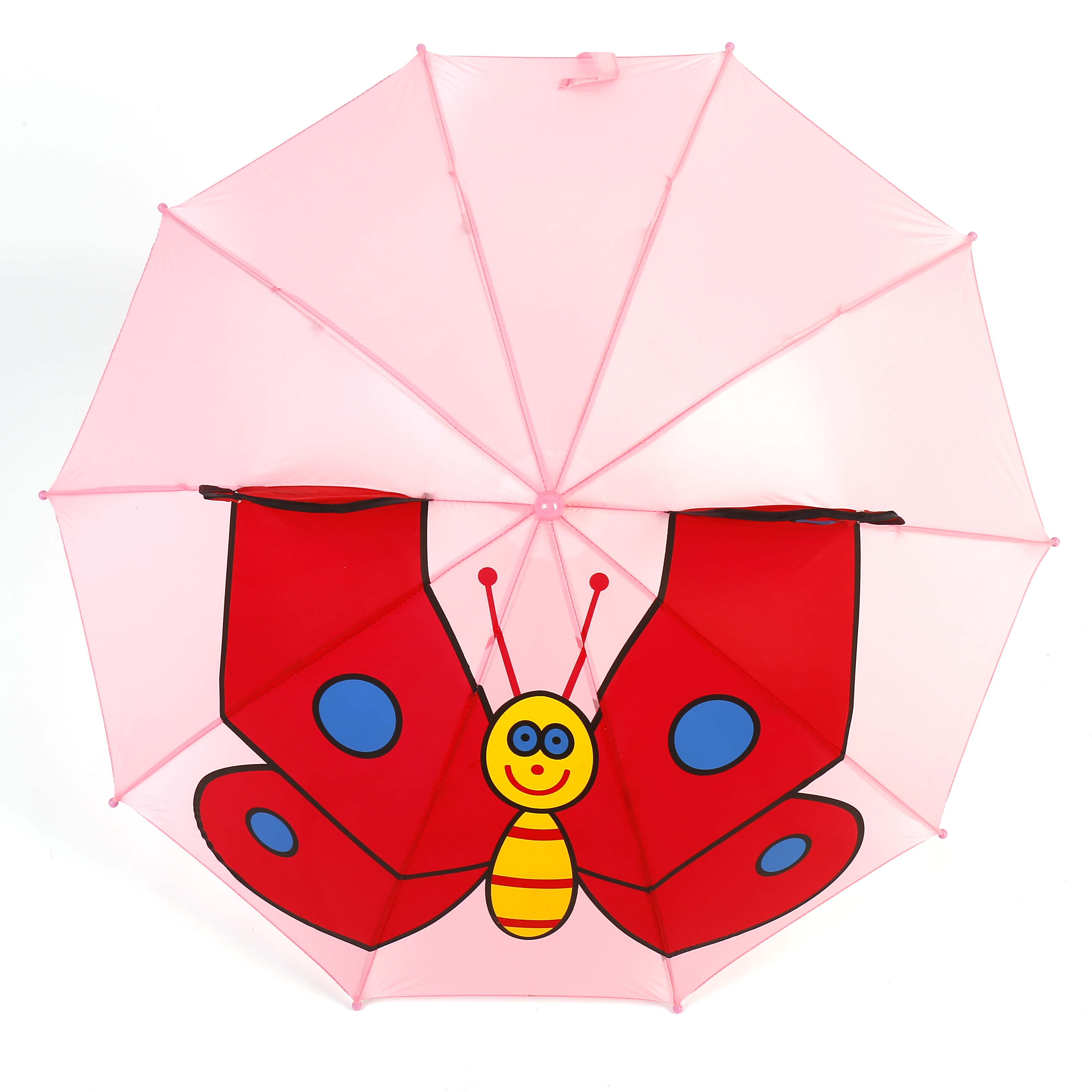 Umbrella manufacturer popular cute straight kids butterfly design umbrella