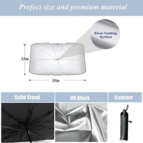 Sun Uv Protection Car umbrella sun shade Windshield Sunshade Car Front Side Window Umbrella For Car umbrella