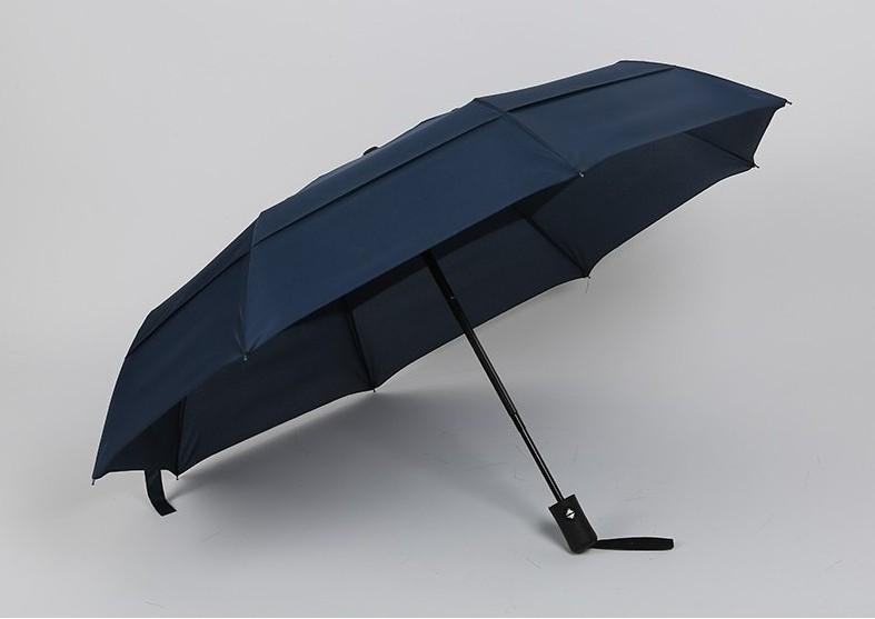 Wholesale 190T PG Double Layer Canopy  3 Folding Automatic Umbrella