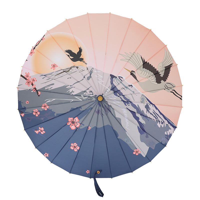 Chinese traditional  Oil paper Umbrella 24 ribs Full Painting Umbrella