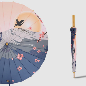 Chinese traditional  Oil paper Umbrella 24 ribs Full Painting Umbrella