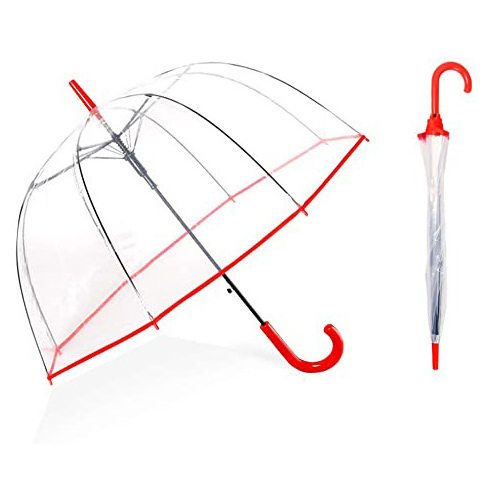 23 Inch Clear Bubble Dome Transparent Umbrella Poe Material Promotional Umbrella