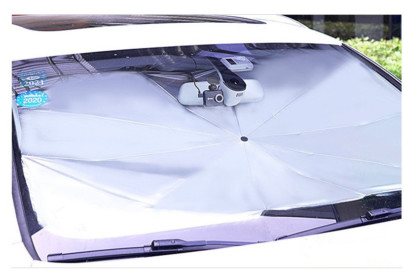 Hot Selling Sun Uv Protection Car Sunshade Umbrella With Custom Logo Foldable Car Umbrella