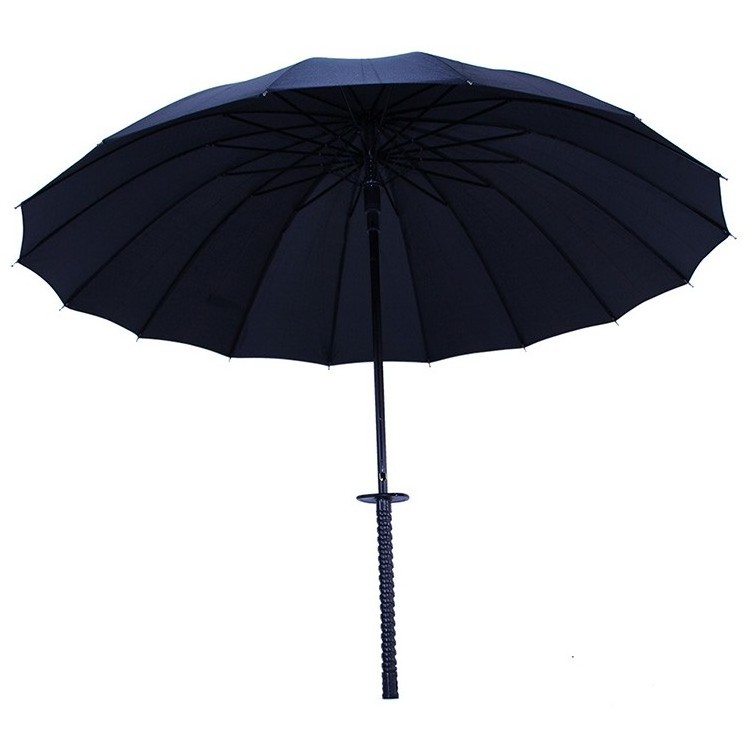 Promotional 8k/16k/24k Japanese Samurai Sword Long Handle Umbrella Special Straight Umbrella