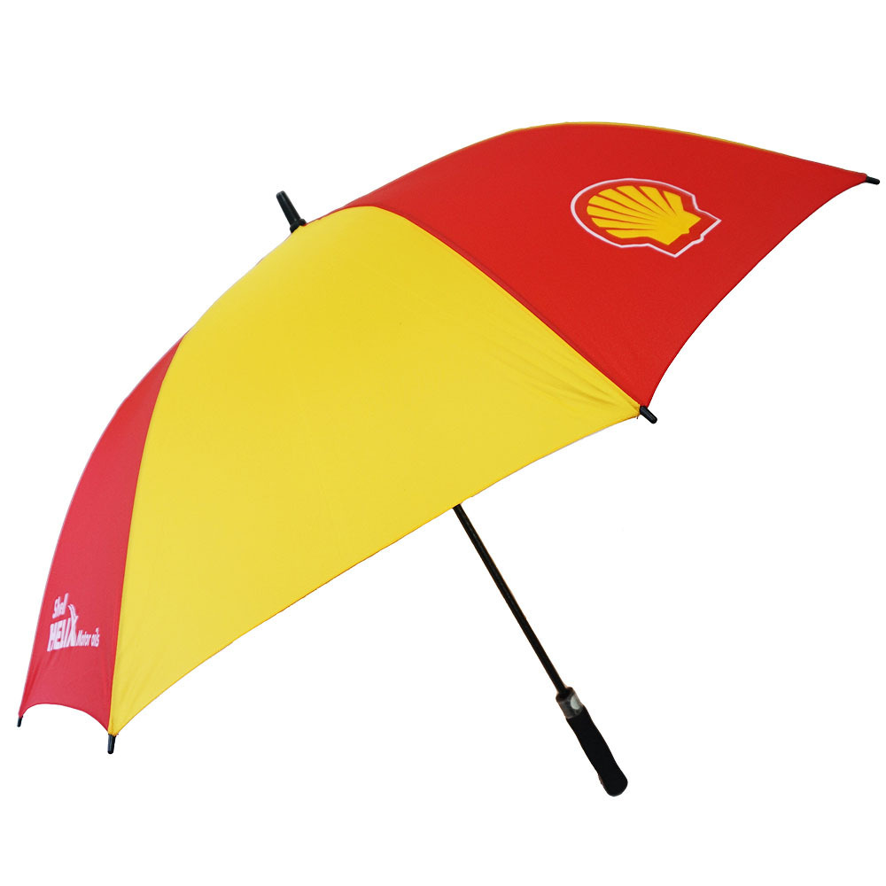 Wholesale 30 Inch Fashion Double Color Advertise Straight Umbrella 8K Windproof Custom Logo Golf Umbrella