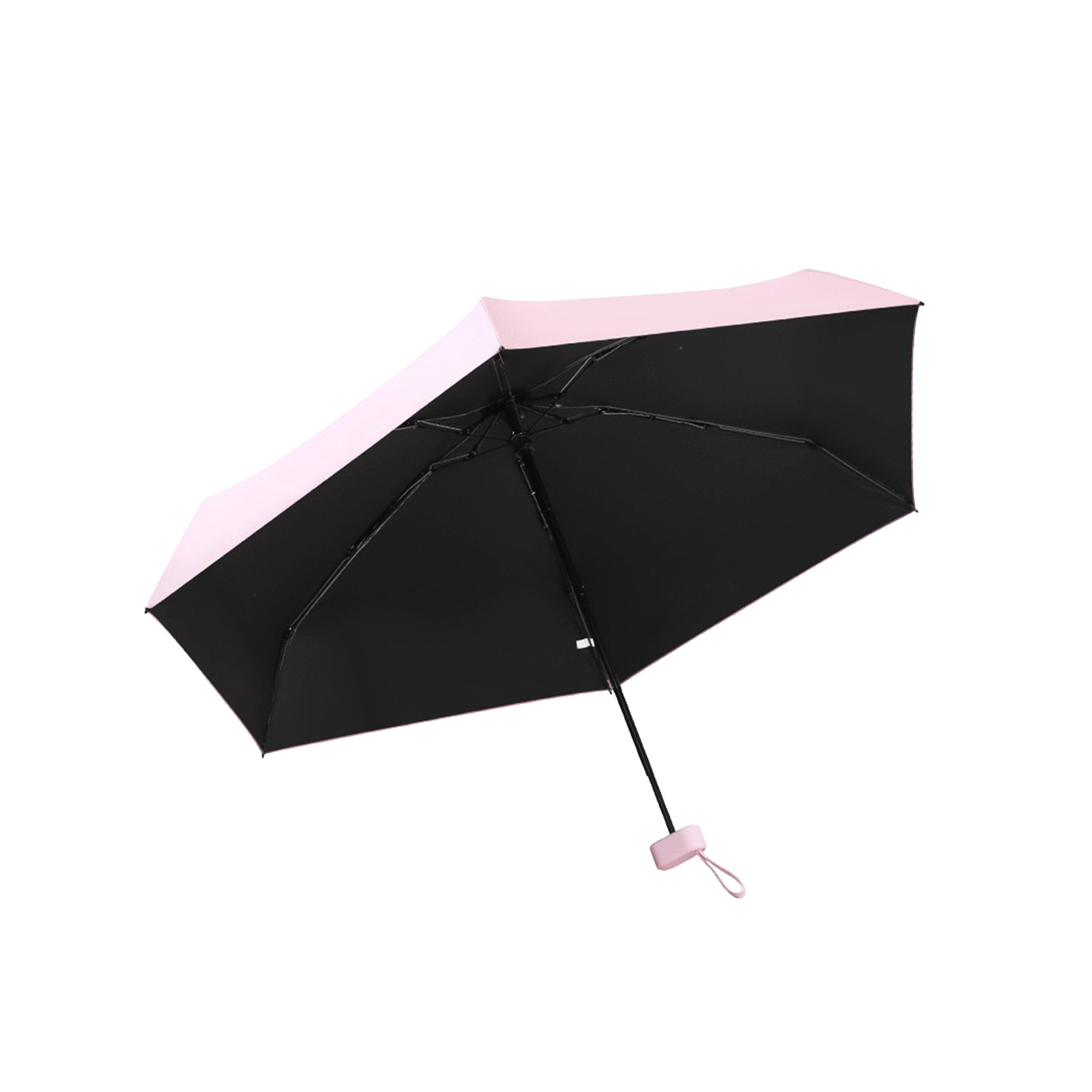 Promotion UV Mini Capsule Umbrellas Corporation Pocket 5 Folding Parasol Design Manual Ladies Phone Umbrella With Logo